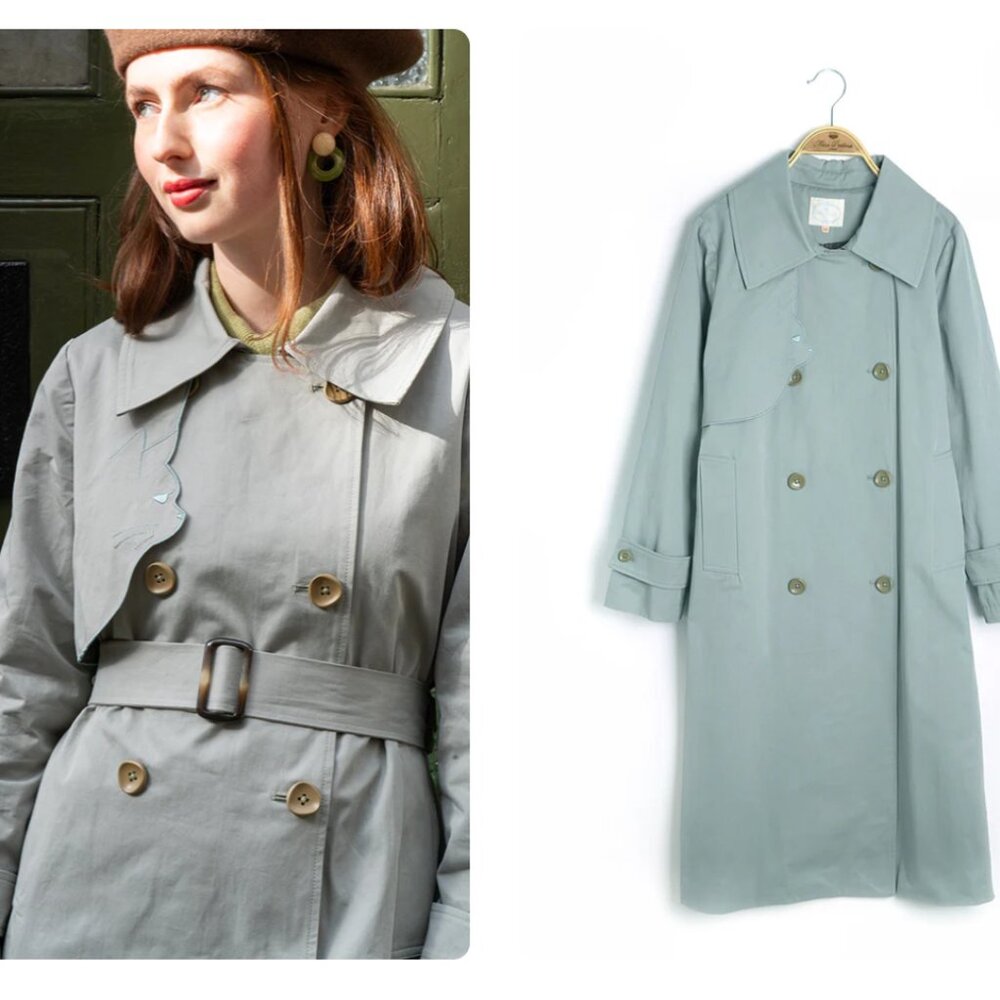 Miss Patina Lexington Kitty Trench Coat | Brand New - Never Worn